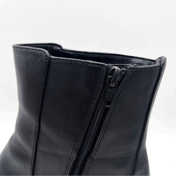 Clarks Linnae Buckle Leather Calf Height Boots - Picture 8 of 14
